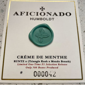 CREME DE MENTHE BY AFICIONADO ESTATES