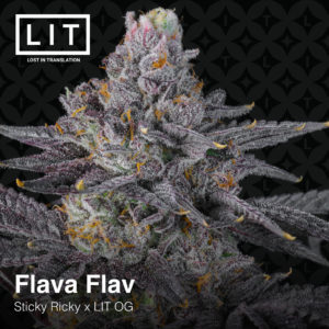 lit farms flava flav sticky ricky x lit og